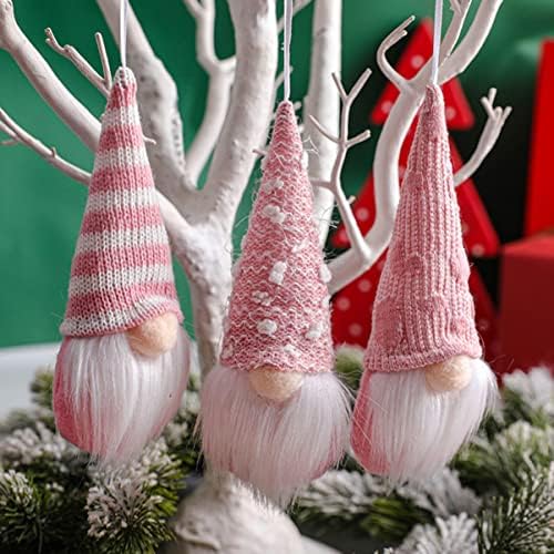 ABAODAM 36 PCS Gnome Home. Natal de pelúcia de pelúcia artesanal ornamentos árvores Tomte férias de figuras de figuras