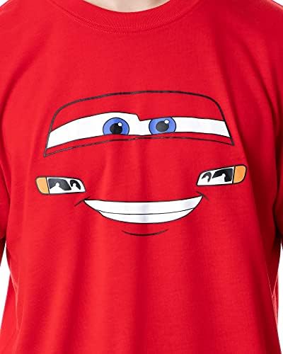 Filme de filme de carros da Disney Mens Lightning McQueen Sleep Pijama Set