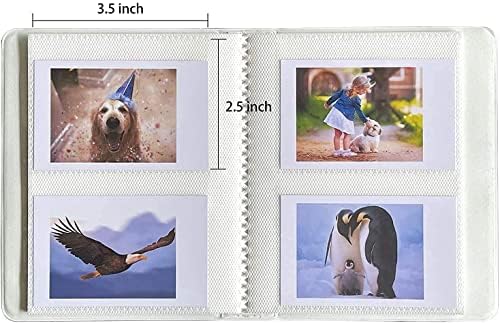 ACHOI 64 Bolsos de Mini Foto de 3 polegadas para Fujifilm Instax mini 11 7s 8 8+ 9 25 26 50s 70 - Kpop PhotoCard Solder Book,