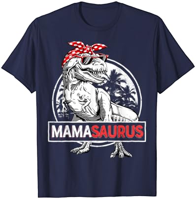 Mamasaurus t rex dinossauro engraçado mamãe saurus mamãe camiseta da família