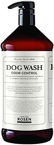Rosen Boticário Lavagem de cães Controle de odor 5 em 1, limpeza, condição, desodorize, suavize e desembaraço, fabricado