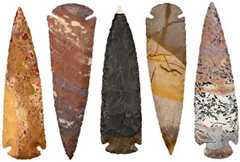 KVK Crystals One 5 Indian Spear Point Arrowhead Agate Spearhead Chert Flint Novo Projeto Point