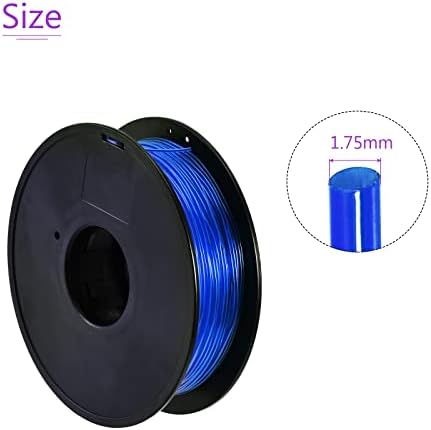 DMIOTECH 1,75 mm 0,5 kg de impressão 3D Filamentos TPU Reabilições de precisão dimensional de azul claro +/- 0,05mm para impressoras