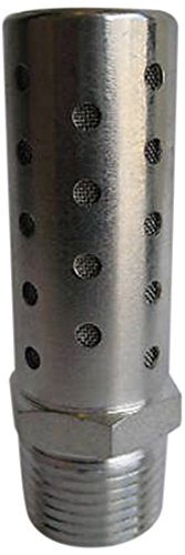 Silenciador de tela de malha de aço inoxidável de alto fluxo pneumático 1/4 NPT por MettleAir