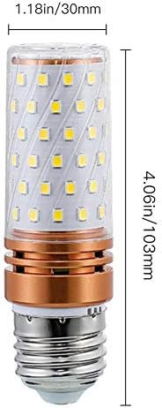 Lâmpadas de milho de MAOTOPCOM 16W E27 LED - 80 LEDS 2835 SMD 1300LM DIA DIA BRANCO 6000K Bulbo decorativo de 130 watts equivalente