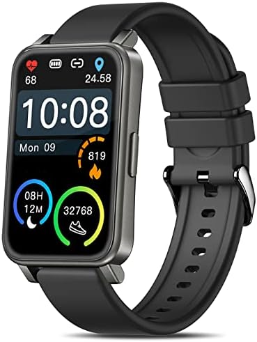 Relógios inteligentes para mulheres de 1,5 polegadas elegantes rastreador de fitness smartwatch com 15 dias de duração da bateria,