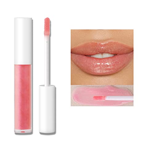 NPKGVia Lip Gloss Mirror Series Hydrating Lip Gloss com óleo de alto brilho Lip brilhante Hidratado e com aparência mais cheia