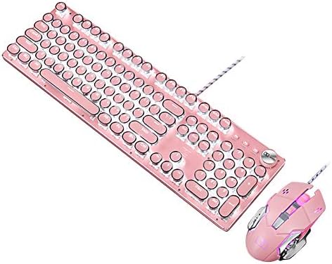 Charella moda led punks iluminada com retroilumação de teclado mecânico de jogos mecânicos nv2