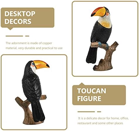 ABAODAM Decorações de escritório para mulheres Simulação TOUCAN Feliz modelo de brinquedo para desktop criativo Coleção