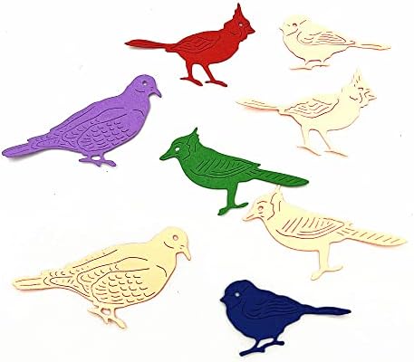 Metal Birds Die cortes elegantemente as aves de penas cortando matrizes de estêncil de gravação Modelo de estêncil para fazer cartas