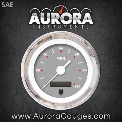 Aurora instrumenta o medidor de velocímetro cinza da haste moderna