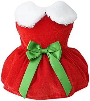 Roupa de cachorro garotinha de verão, roupa de natal, roupa de Natal de férias térmicas roupas de cachorro de férias