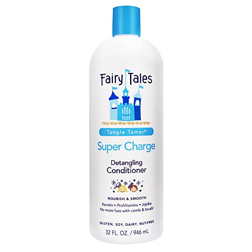 Fadas contos Tangle Tamer Super Charge - Condicionador de Detanking Para Crianças - Paraben Sem Sulfato, sem glúten,