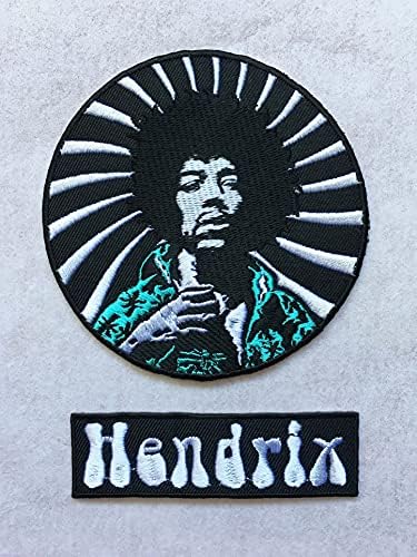 A banda de rock patches hendrix inspirou ferro bordado em sewt badge patch patch rockstar aplique para mochilas,