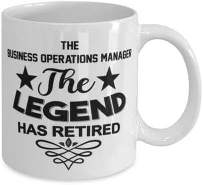 Gerente de operações comerciais MUG, The Legend se aposentou, idéias de presentes exclusivas para o gerente de operações