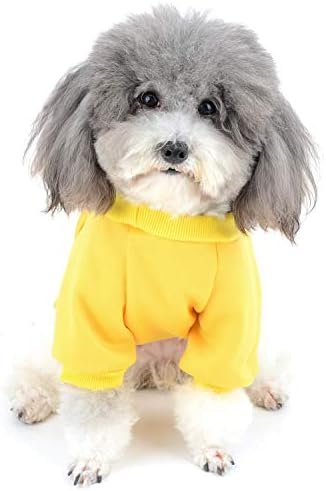 Casaco de moletom de cão zunea para cães pequenos de inverno pullover quente roupas de suéter de algodão acolchoado