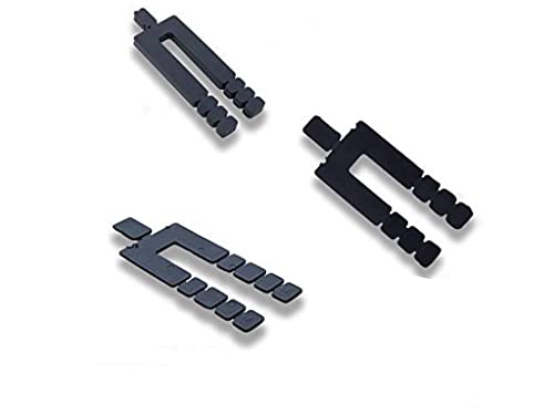 Stack Shim Combo 1, 224 PCs, tamanhos diferentes, cor preta, feita nos EUA, niveladores para janelas e portas, espaçador,