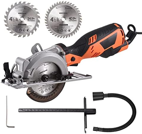 XIXIAN 5.8A Mini-SAW Circular SAW 3500RPM SAW com 24T 40T para Wood Plastic Max Cutting Profundidade 1-11/16 '' '1-1/8'