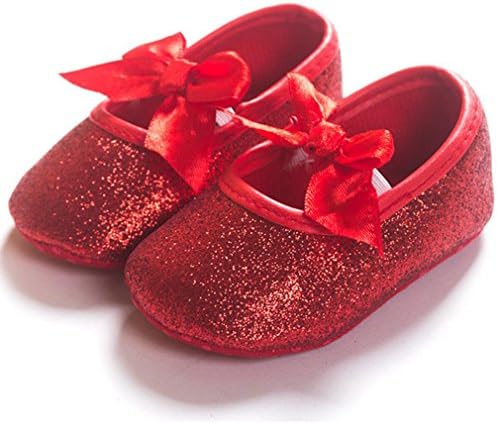 Oaisnit Baby Girl Sapatos Mary Jane Flats Anti-Slip Princess Vestido de noiva Garota Infantil Sapatos de Berço leve leve