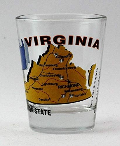 Virginia, o antigo Dominion State All-American Collection Shot Glass