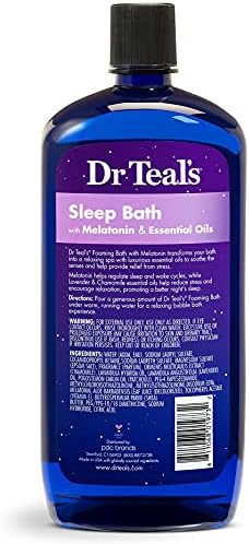 Dr. Teal Bath Bath Mothers Day Variety Gift Getter - Melatonin Sleep Bath, Calma e Serenidade com Rose Essential Oil