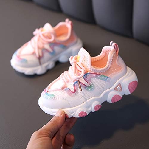 Baby Sapatos macios up para criança tênis infantil respirável infantil garotas garotas malha de malha de bebê sapatos de bebê