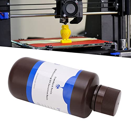 Resina da impressora 3D, LCD DLP Photopolymer Resina UV Curando alta dureza Tonalidade para impressão 3D LCD 500G