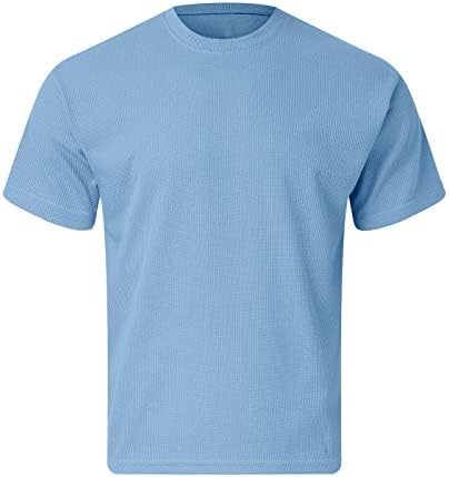 Homens de manga longa executando masculino tecido de cor sólida de cor simples camiseta casual com pescoço redondo e mangas curtas