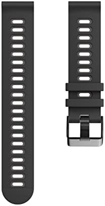 Bkuane 20 22mm Substituição Smartwatch Strap para Garmin Venu 2 Plus Silicone Smart Watch Band Venu2 Forerunner 245 645 Bracelete