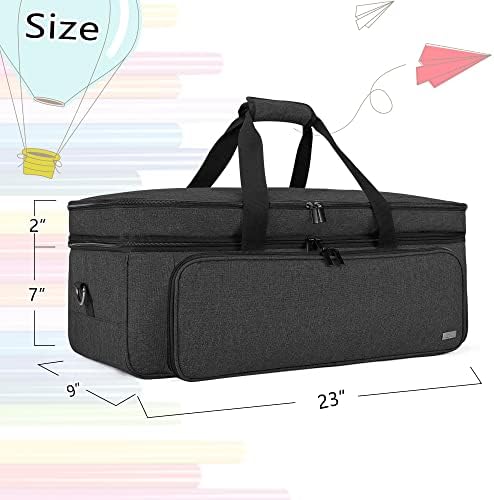 Luxja-camada de camada dupla compatível com a máquina cortada de cricut, 2 camadas de bolsa compatível com Cricut Explore