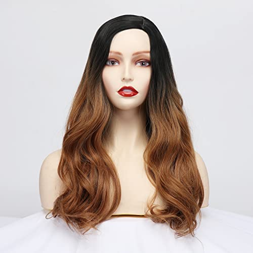 Bestung Wigs Full Hair Hair Wavy Wavy peruca resistente ao calor sintético