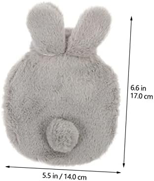 STOBOK RABBIT SACO DE ÁGUA QUENTE DE ACESSÓRIOS AO ANTERIORIONCIAL PLUSH BUNNY RACO ACESSORES DE INVERNO ACESSÓRIOS