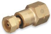 Western Enterprises 324 Adaptadores de Cilindro de Brass, da CGA-200 MC acetileno para CGA-510 Pol acetileno