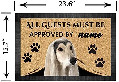 BageYou Cachor Personalizado Nome Doormat Com meu cachorro de amor, Rough Collie Welcome Floor Mat No Need Next Is Sei