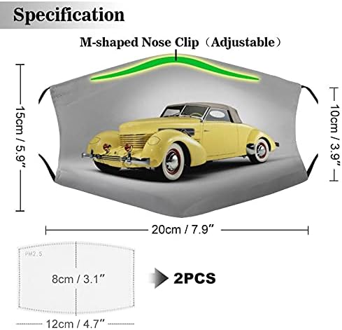 Criador de pó de poeira capas de roupas de segurança máscaras de tecido design de carro amarelo presente de carro presente presente