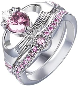2023 Novo presente Jóias brancas de joias feitas à mão Corte de jóias de casamento de anéis de casamento de anel de luxo para