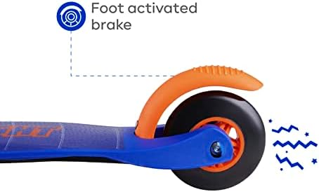 Scooter para crianças de 3 a 5 anos - rodas iluminadas, deck extra largo, pausa ativada para os pés, brinquedos infantis para