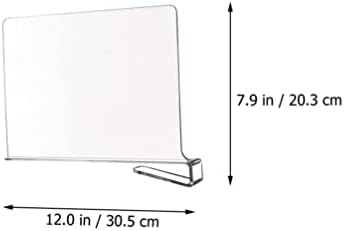 Divisores de cabides de cabilock 2 PCs Divisores de prateleira de acrílico Clear Plata