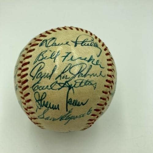1957 A equipe de Chicago White Sox assinou beisebol autografado com Nellie Fox - Bolalls autografados