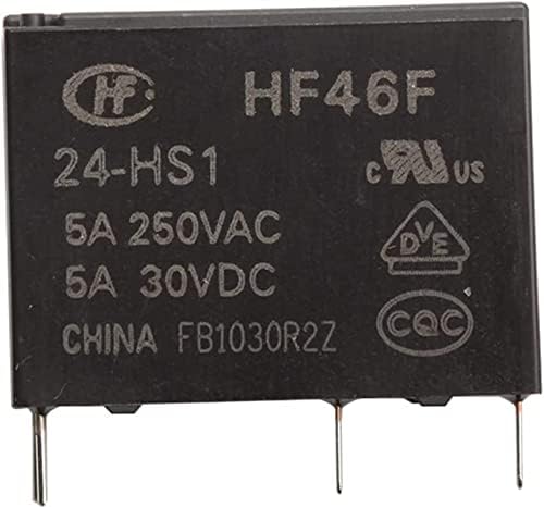 Relé HF46F-24-HS1 24V 5A DIP4 G5NB AC5N ALDP 4PIN HF46F-5-HS1 HF46F-12-HS1 Relé de potência A Normalmente aberto 250VAC