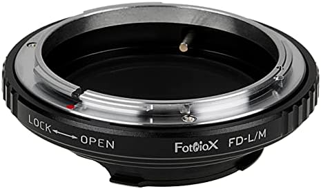 Adaptador de montagem da lente Fotodiox - Compatível com lentes SLR de 35 mm da Canon FD & FL de 35 mm para Leica M Mount Rangefinder