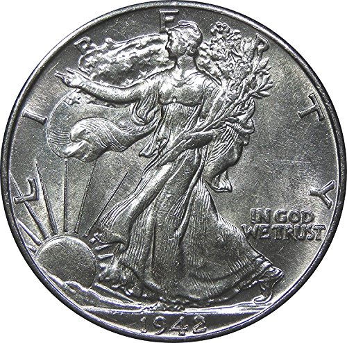 1940 PD ou S - 1945 U.S. Walking Liberty Silver Meio dólar vendedor de meio dólar sobre condição não circulada