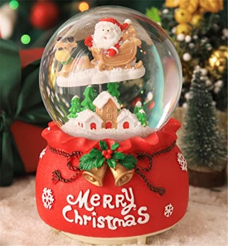 Caixa de música de Ball Crystal, grossa de Papai Noel, ornamentos criativos de oitava box menina de aniversário presente de princesa