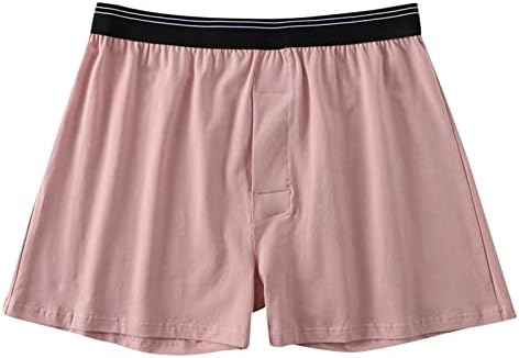 BMISEGM Men's Underwear Mens Boxer Roupa Inferior Cotton Arrowhead Loose Plus Size Boxer Calças Casa Get Hoje Entrega