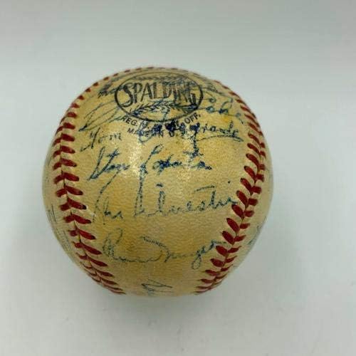 1950 Philadelphia Phillies Whiz Kids NL Champions Team assinou Baseball JSA COA - Bolalls autografados