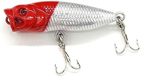 Seasky Fishing Plugs Lures Micro Popper Topwater Trout Attack em água doce