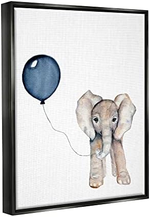 Stuell Industries Baby Elephant com balão azul, Design de Susan Knovich