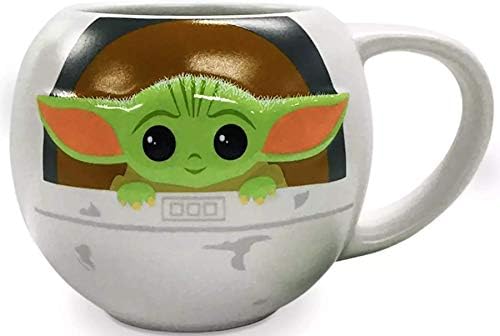 Disney Parks Star Wars Mandalorian A caneca infantil de café cerâmica, 18 onças