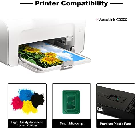 Substituição de cartucho de toner remanufaturado da W-Print para Xerox Versalink C9000 106R04075 Magenta Toner 26500 Pages-1