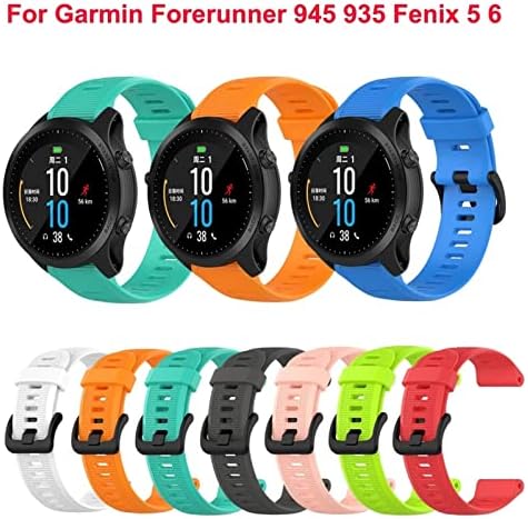 Tiras de faixa de silicone czke para Garmin Fenix ​​5 5 mais 6 6PRO 22mm Purmanete de pulseira 935 945 S60 S62 Smartwatch